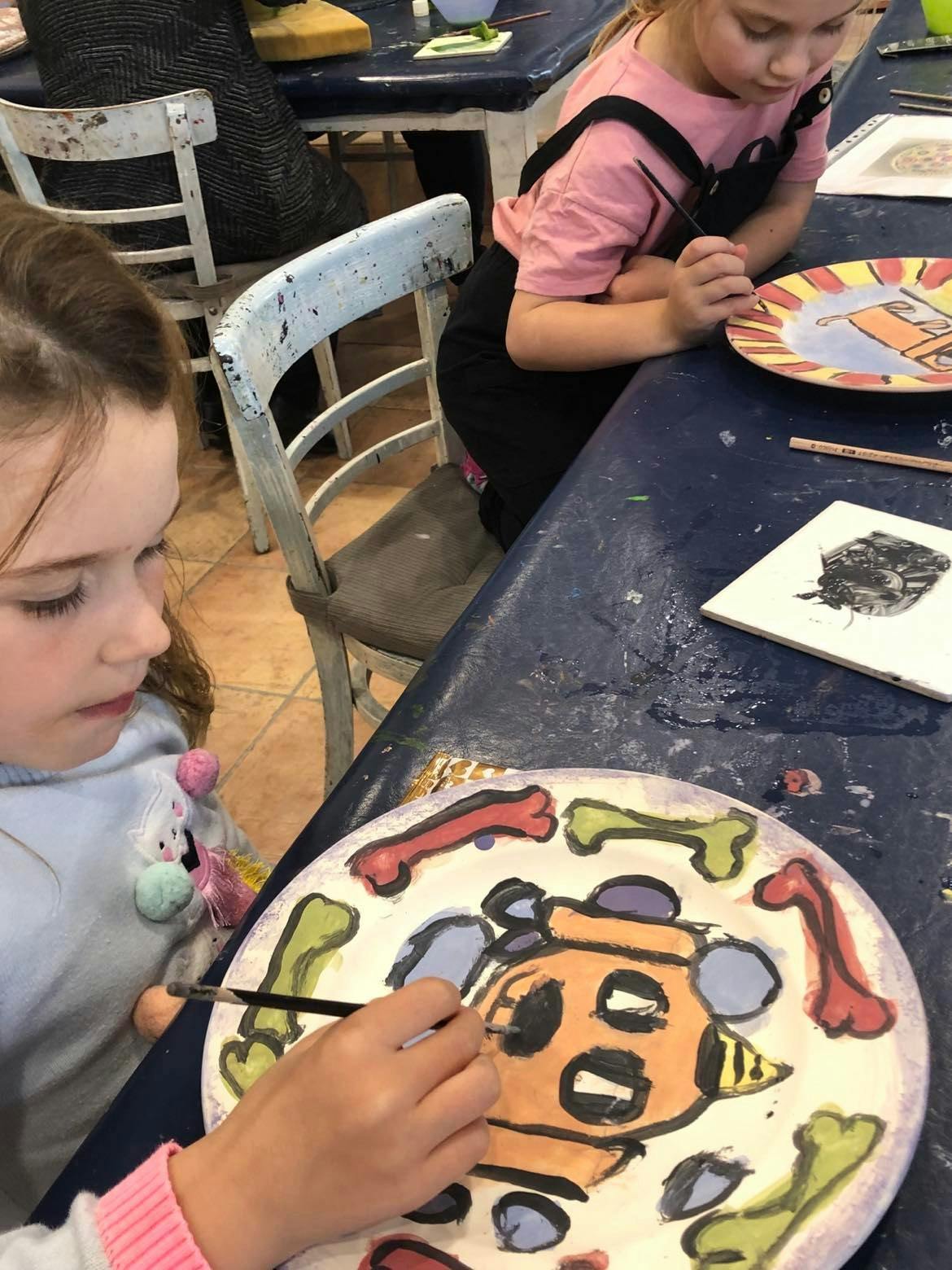 Kids Pottery Painting Birthday Party -image